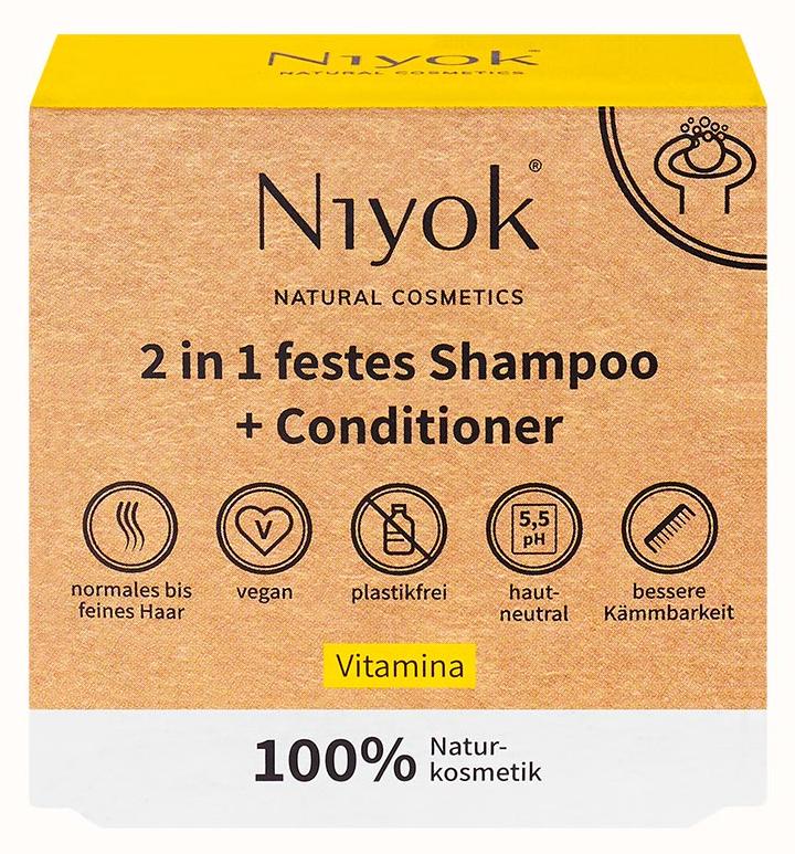 2 in 1 festes Shampoo + Conditioner - Vitamina